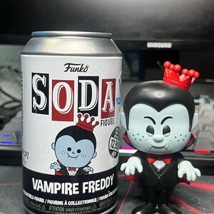 Funko Vampire Freddy Soda with Red and Black Design